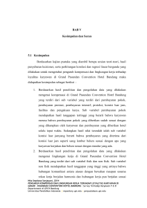 BAB V Kesimpulan dan Saran 5.1 Kesimpulan