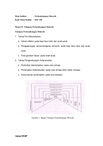 materi pm 8. tahapan perkembangan motorik