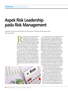 Aspek Risk Leadership pada Risk Management