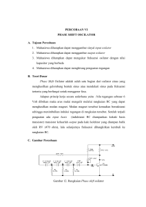 PERCOBAAN VI PHASE SHIFT OSCILATOR A