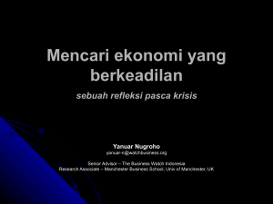 Meninjau kembali gagasan ekonomi-pasar