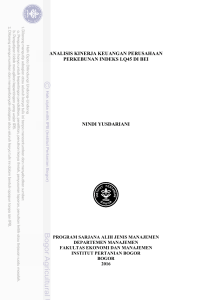 nindi yusdariani analisis kinerja keuangan perusahaan perkebunan