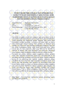 STUDI PARAMETRIK GERAKAN DAN OPERABILITAS AKIBAT