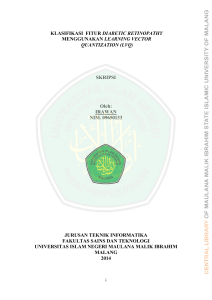 (LVQ) SKRIPSI Oleh: IRAWAN NIM. 09650133 JURUSA