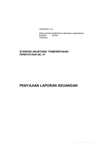 PSAP 01 Penyajian laporan Keuangan