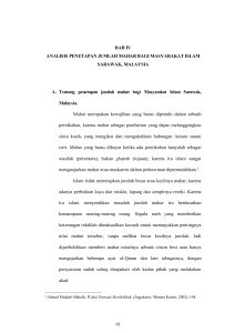 61 BAB IV ANALISIS PENETAPAN JUMLAH MAHAR BAGI