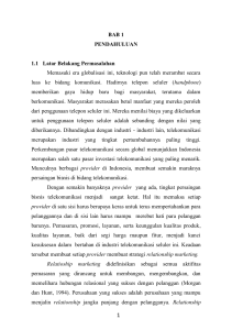 BAB 1 PENDAHULUAN 1.1 Latar Belakang Permasalahan