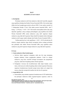 BAB V KESIMPULAN DAN SARAN A. Kesimpulan