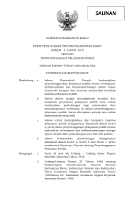 peraturan daerah provinsi kalimantan barat nomor 8 tahun 2015