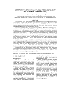 clustering menggunakan self organizing maps (studi