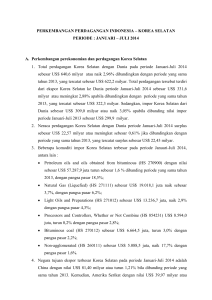 perkembangan perdagangan indonesia – korea selatan