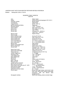 LAMPIRAN SURAT KEPUTUSAN MENTERI PERTANIAN