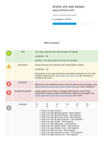 Analisi sito web belajar