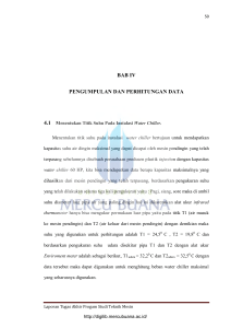 BAB IV PENGUMPULAN DAN PERHITUNGAN DATA