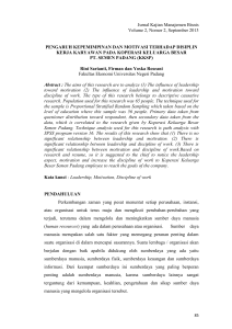 Jurnal Kajian Manajemen Bisnis Volume 2, Nomor - e