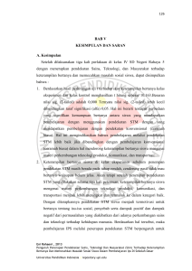 BAB V KESIMPULAN DAN SARAN A. Kesimpulan