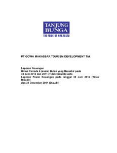 PT GOWA MAKASSAR TOURISM DEVELOPMENT