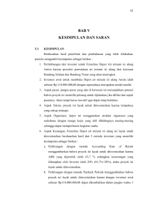 bab v kesimpulan dan saran