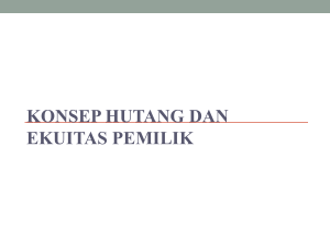 konsep hutang dan ekuitas pemilik