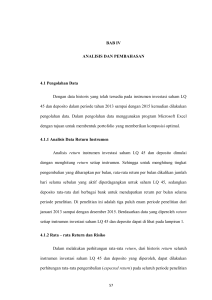 BAB IV ANALISIS DAN PEMBAHASAN 4.1 Pengolahan Data