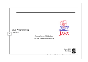 1. visual java