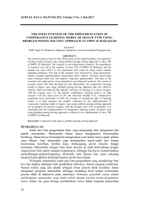 JURNAL DAYA MATEMATIS, Volume 5 No. 2 Juli 2017