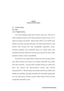 BAB II TINJAUAN PUSTAKA 2.1 Uraian Teoritis 2.1.1 Jasa 2.1.1.1