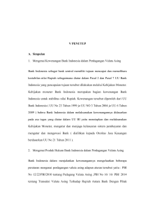 V PENUTUP A. Simpulan 1. Mengenai Kewenangan Bank