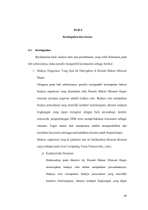 BAB 6 Kesimpulan dan Saran 6.1 Kesimpulan Berdasarkan hasil