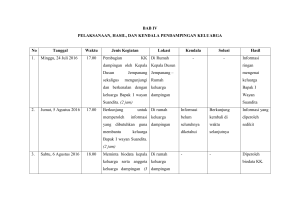 BAB IV PELAKSANAAN, HASIL, DAN KENDALA PENDAMPINGAN