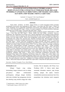 analisis kualitas perangkat pembelajaran