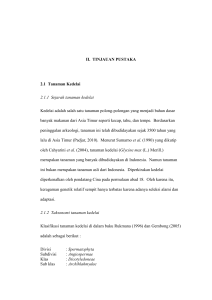 13 II. TINJAUAN PUSTAKA 2.1 Tanaman Kedelai 2.1.1 Sejarah