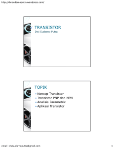 transistor topik - dwisudarnoputra