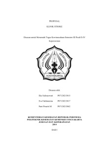 PROPOSAL KLINIK STROKE Disusun untuk Memenuhi