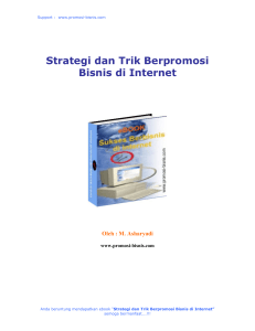 Strategi dan Trik Berpromosi Bisnis di Internet