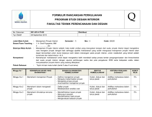 formulir rancangan perkuliahan program studi