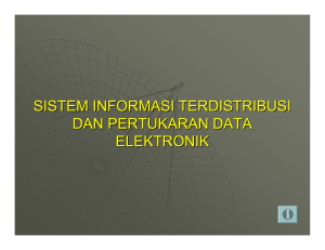 sistem informasi terdistribusi dan pertukaran data elektronik