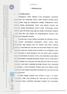 I. PENDAHULUAN A. LATAR BELAKANG Pembangunan