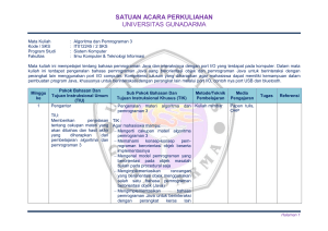 satuan acara perkuliahan universitas gunadarma