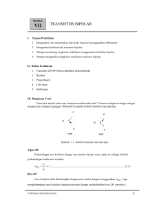 TRANSISTOR BIPOLAR