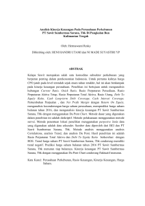 Analisis Kinerja Keuangan Pada Perusahaan Perkebunan PT Sawit