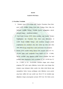 11 BAB II KAJIAN PUSTAKA 2.1 Penelitian Terdahulu 1. Fahrudin