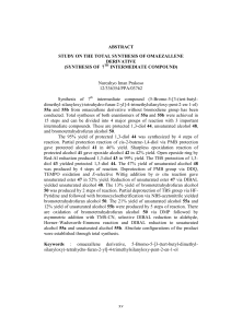 xv ABSTRACT STUDY ON THE TOTAL SYNTHESIS OF