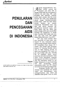 PENULARAN DAN PENCEGAHAN AIDS Dl