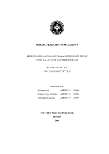 program kreativitas mahasiswa aplikasi azolla