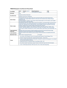 PB6009 Manajemen dan Ekonomi Panas Bumi