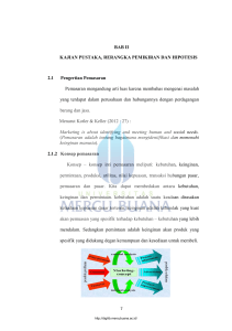 BAB II KAJIAN PUSTAKA, RERANGKA PEMIKIRAN DAN