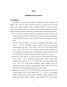 BAB 5 KESIMPULAN DAN SARAN 5.1 Kesimpulan