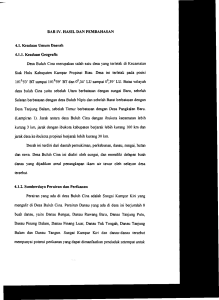 BAB IV. BASIL DAN PEMBAHASAN 4.1. Keadaan Umum Daerah