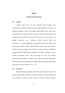 bab ii tinjauan pustaka - potensi utama repository